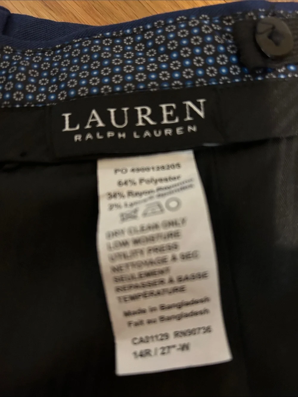 Boys Navy Dress Pants Lauren Ralph Lauren size 14